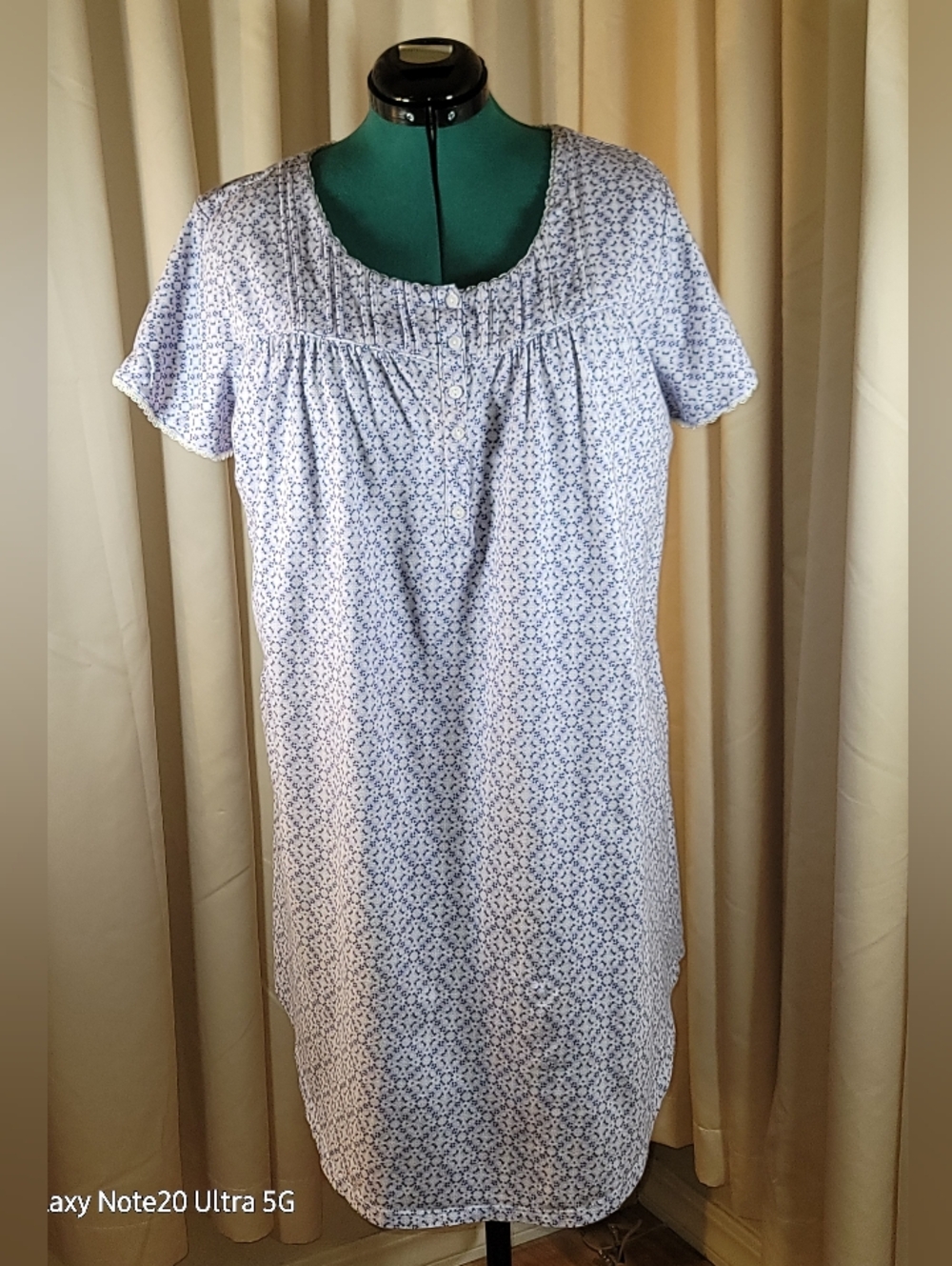 0949. Aria ~ 100% Cotton ~ Feminine ~ Nightgown ~ Cozy! 💜XL
